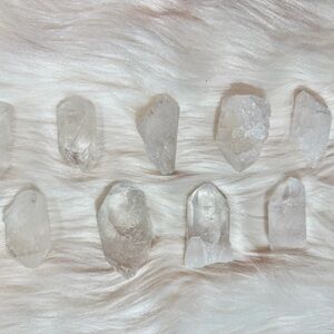 Raw Clear Quartz Crystal Points - Natural Clear Color